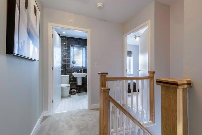 top of the stairs in a modern house